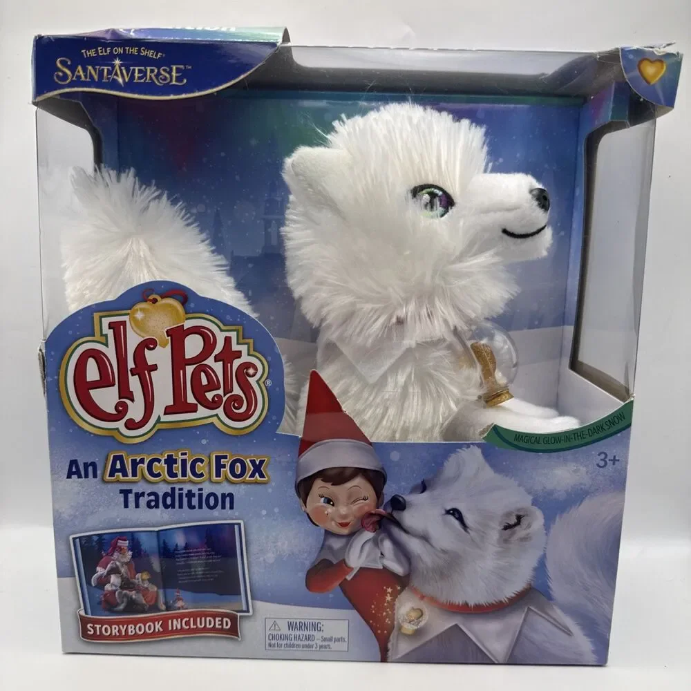 Elf On The Shelf Pets An Arctic Fox Tradition Plush & Storybook NEW — Box Damage